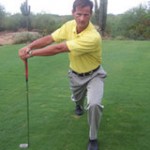 image of backswing lunge for 5 best exercises for golf article