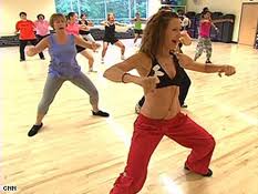 image of ladies in a zumba class